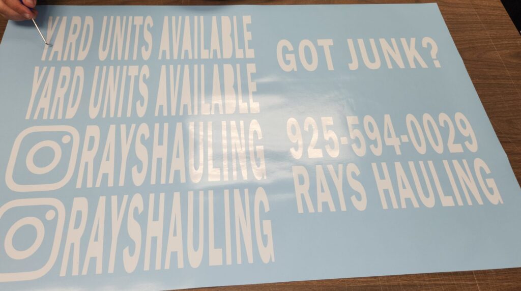 Cut Vinyl Decals Rays Hauling