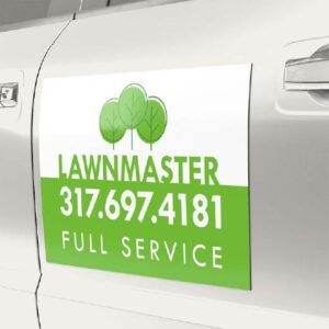 Custom vehicle magnets and business magnets for mobile advertising.